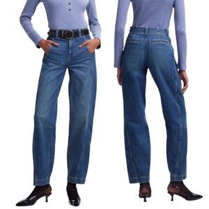 Madewell Tapered Denim Trousers in Concho Wash NWT